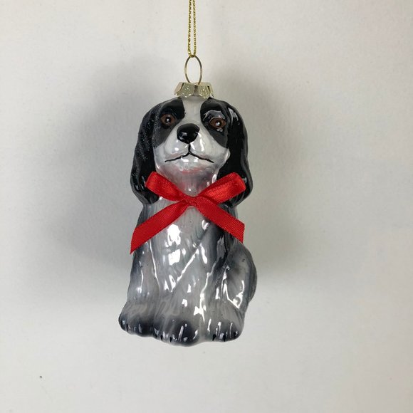 black cocker spaniel ornament